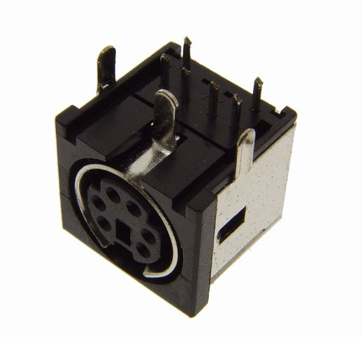 MINI DIN FEMALE RA TYPE1