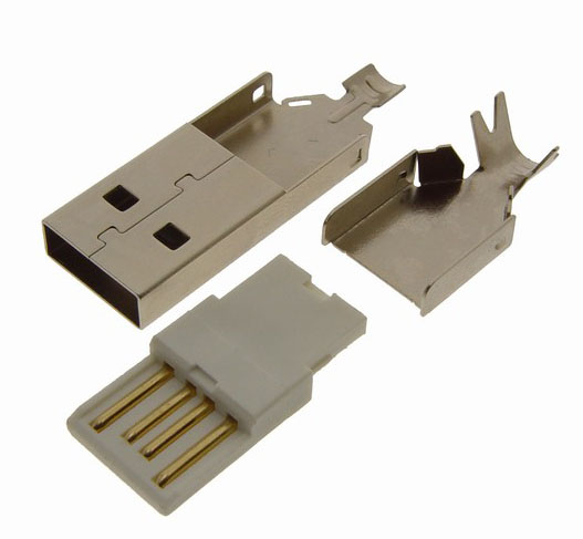 USB-A(M) SOLDER LONG SHELL